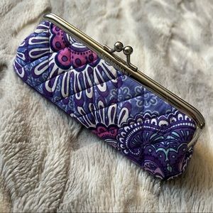 Vera Bradley Kiss-Lock Accessory Eyeglass Case in Lilac Tapestry